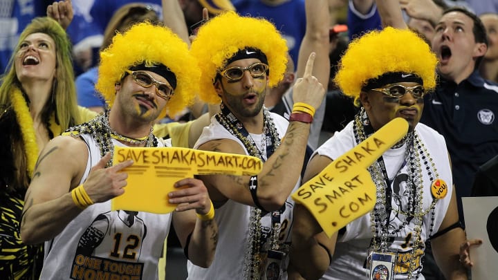 Fans of the Virginia Commonwealth Rams  (Photo by Andy Lyons/Getty Images)