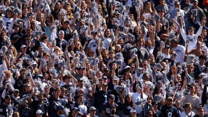 STATE COLLEGE, PA - SEPTEMBER 24: A general view as fans cheer during the game between the Penn State Nittany Lions and the Central Michigan Chippewas at Beaver Stadium on September 24, 2022 in State College, Pennsylvania. (Photo by Scott Taetsch/Getty Images)