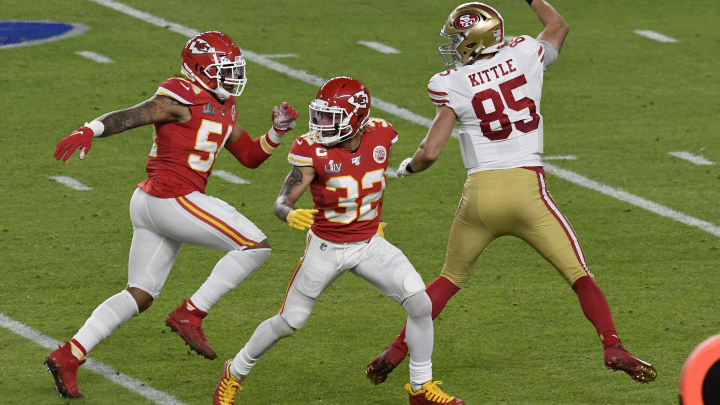 George Kittle #85 (Photo by Focus on Sport/Getty Images)