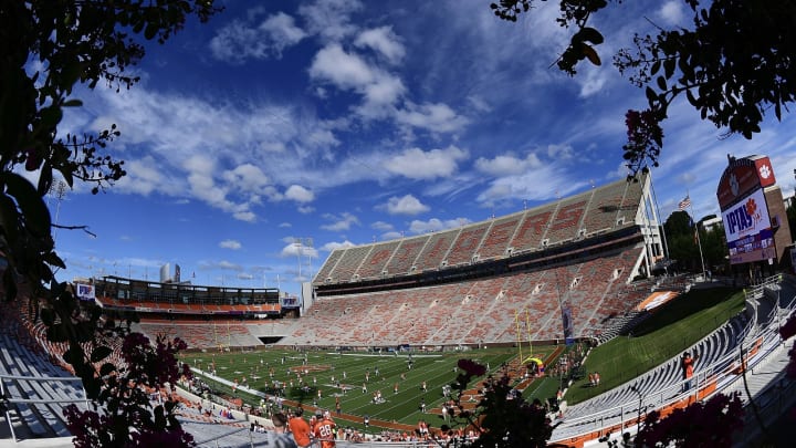 CLEMSON, SC – SEPTEMBER 15: A general view of Clemson Memorial Stadium prior to the start of the Clemson Tigers’ football game against the Georgia Southern Eagles on September 15, 2018 in Clemson, South Carolina. (Photo by Mike Comer/Getty Images)