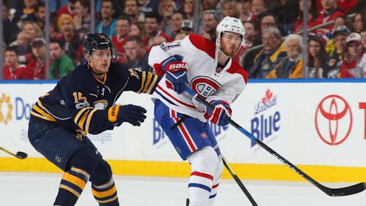 BUFFALO, NY - APRIL 05: Jack Eichel BUFFALO, NY - APRIL 05: Jack Eichel