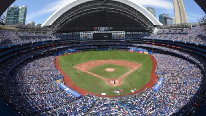 Jul 30, 2016; Toronto, Ontario, CAN; A general view of the Rogers Centre as the Toronto Blue Jays host the Baltimore Orioles. Mandatory Credit: Dan Hamilton-USA TODAY Sports