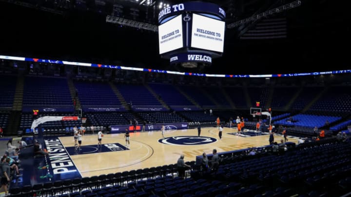 Feb 14, 2023; University Park, Pennsylvania, USA; A general view of the Bryce Jordan Center prior to the game between the Illinois Fighting Illini and the Penn State Nittany Lions. Mandatory Credit: Matthew OHaren-USA TODAY Sports