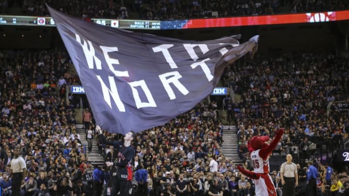 TORONTO, ON - MARCH 25: We the North couldn't get it done tonight in the game between the Toronto Raptors and the Chicago Bulls at the Air Canada Centre. (David Cooper/Toronto Star via Getty Images)
