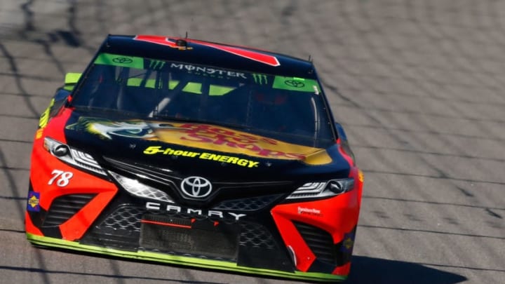 KANSAS CITY, KS - OCTOBER 21: Martin Truex Jr., driver of the #78 Bass Pro Shops/5-hour ENERGY Toyota (Photo by Jonathan Ferrey/Getty Images)