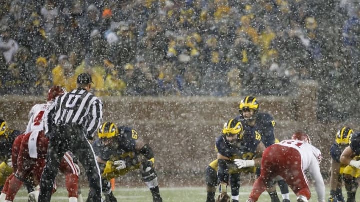 Nov 19, 2016; Ann Arbor, MI, USA; Michigan Wolverines quarterback John O