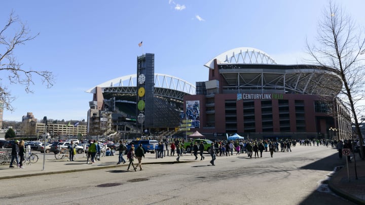 Mar 19, 2017; Seattle, WA, USA; CenturyLink Field prior to the game between the Seattle Sounders and the New York Red Bulls. Mandatory Credit: Steven Bisig-USA TODAY Sports