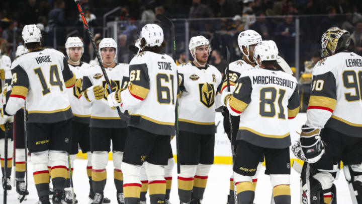 The Vegas Golden Knights. (Photo by Adam Glanzman/Getty Images)