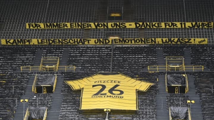 Lukasz Piszczek made his final Borussia Dortmund appearance. (Photo by Matthias Hangst/Getty Images)