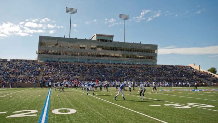 Oct 5, 2013; Tulsa, OK, USA; A view of the stadium during a game between the ulsa Hurricanes and Rice Owls at Skelly Field at H.A. Chapman Stadium. Rice defeated Tulsa 30-27 in an overtime. Mandatory Credit: Beth Hall-USA TODAY Sports