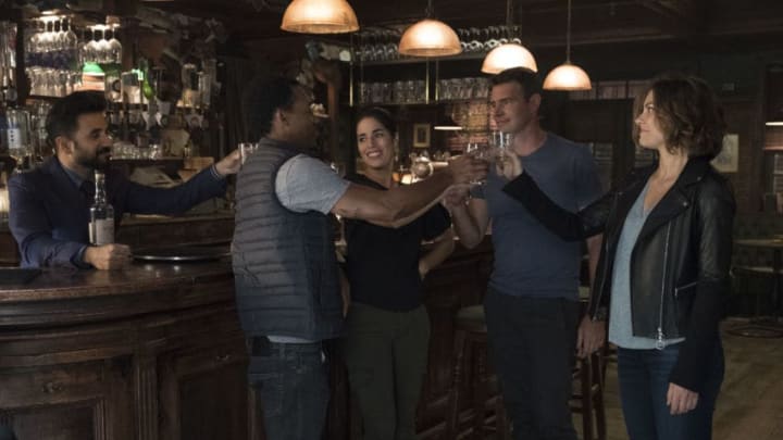 WHISKEY CAVALIER - "The Czech List" - The Whiskey team is sent to Prague for their first official mission where Will has to seduce the widow of a notorious shipping tycoon in order to gain access to a list of criminal clients, but Frankie doubts his ability to deceive a grieving woman. Back in New York, the bureau assigns the team a new liaison, who just so happens to be the last person Will wants to see, on "Whiskey Cavalier," airing WEDNESDAY, MARCH 6 (10:00-11:00 p.m. EST), on The ABC Television Network. (ABC/Larry D. Horricks)VIR DAS, TYLER JAMES WILLIAMS, ANA ORTIZ, SCOTT FOLEY, LAUREN COHAN