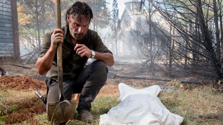 Rick (Andrew Lincoln) in episode 809 The Walking Dead (2010). Photo: Gene Page/AMC