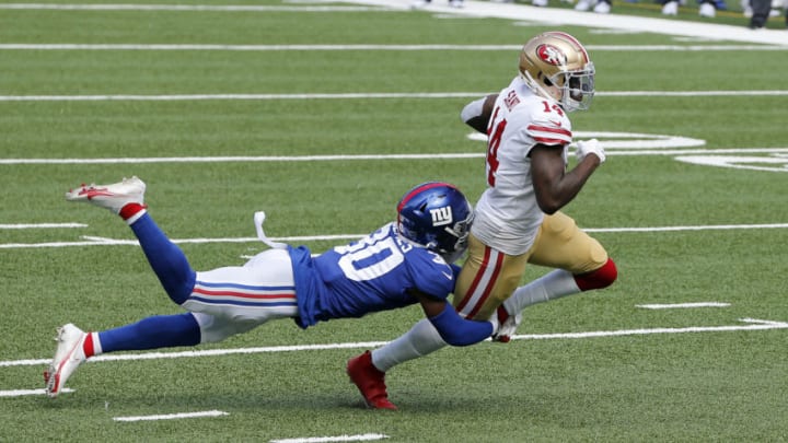 Mohamed Sanu Sr. #14 of the San Francisco 49ers (Photo by Jim McIsaac/Getty Images)