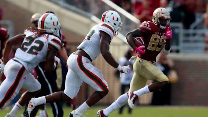 TALLAHASSEE, FL - OCTOBER 7: Wide receiver Keith Gavin