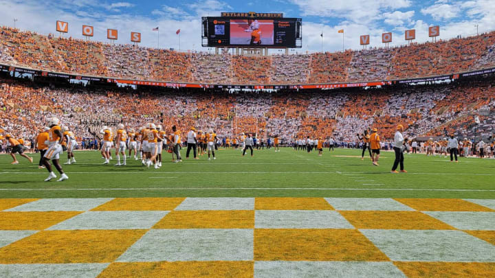 Fans checker Neyland Stadium before Tennessee’s football game against Florida in Knoxville, Tenn., on Saturday, Sept. 24, 2022.Kns Ut Florida Football