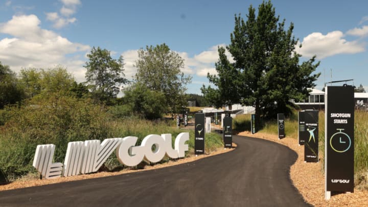 NORTH PLAINS, OREGON - JUNE 29: A general view of grounds are seen during the pro-am prior to the LIV Golf Invitational - Portland at Pumpkin Ridge Golf Club on June 29, 2022 in North Plains, Oregon. (Photo by Jamie Squire/LIV Golf/via Getty Images)