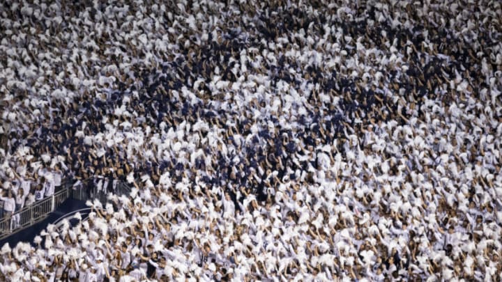 STATE COLLEGE, PA - OCTOBER 02: A view of the Penn State Nittany Lions student section before the game between the Penn State Nittany Lions and the Indiana Hoosiers at Beaver Stadium on October 2, 2021 in State College, Pennsylvania. (Photo by Scott Taetsch/Getty Images)