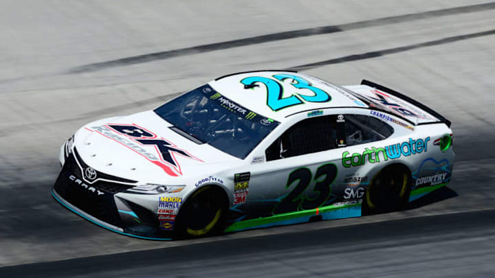 BRISTOL, TN - APRIL 13: Gray Gaulding, driver of the #23 Earthwater Toyota (Photo by Robert Laberge/Getty Images)