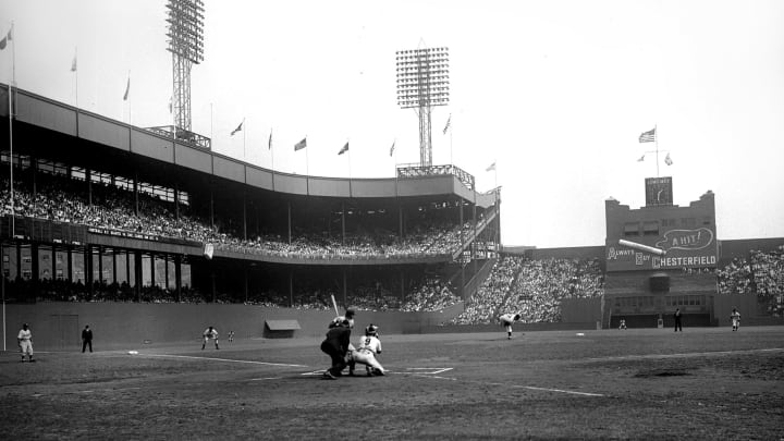 UNITED STATES – OCTOBER 02: Game two of playoffs between Brooklyn Dodgers and New York Giants at the Polo Grounds. (Photo by Seymour Wally/NY Daily News Archive via Getty Images)