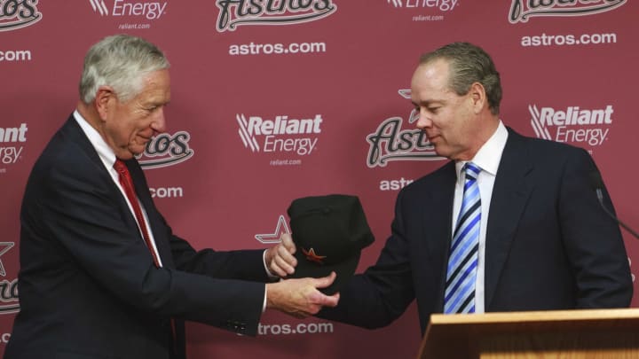 Drayton McClane sale of the Astros to Jim Crane made official.