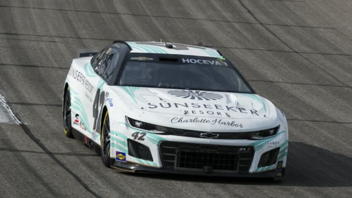 Carson Hocevar, Legacy Motor Club, NASCAR playoffs (Photo by Jay Biggerstaff/Getty Images)