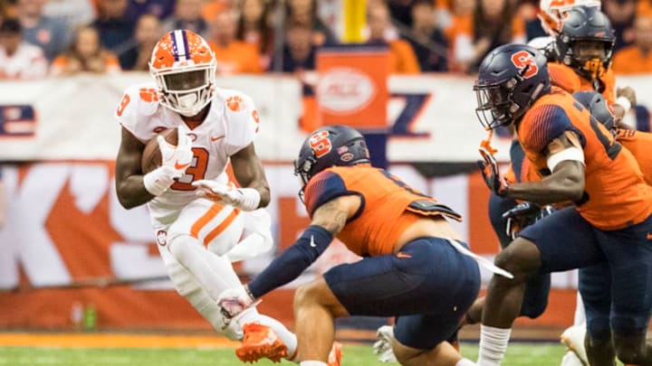 SYRACUSE, NY - OCTOBER 13: Travis Etienne