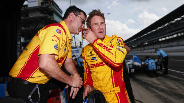 INDIANAPOLIS, IN - MAY 19: Ryan Hunter-Reay is seen during practice for the Indianapolis 500 at Indianapolis Motor Speedway on May 19, 2017 in Indianapolis, In. (Photo by Michael Hickey/Getty Images)