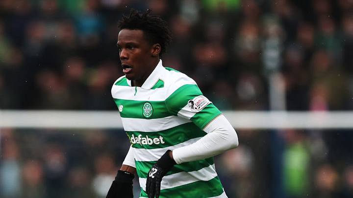 PERTH, SCOTLAND - FEBRUARY 05: Dedryck Boyata of Celtic controls the ball during the Ladbrokes Scottish Premiership match between St Johnstone and Celtic at McDiarmid Park at on February 5, 2017 in Perth, Scotland. (Photo by Ian MacNicol/Getty Images)