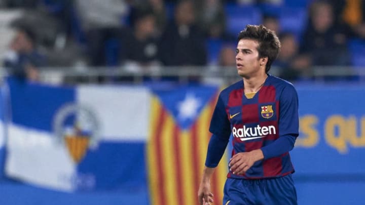 BARCELONA, SPAIN - OCTOBER 27: Riqui Puig of FC Barcelona B looks on during the Liga Segunda Division B at Estadi Johan Cruyff on October 27, 2019 in Barcelona, Spain. (Photo by Quality Sport Images/Getty Images)