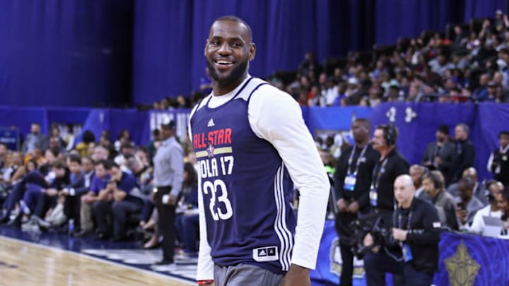 NEW ORLEANS, LA - FEBRUARY 18: LeBron James