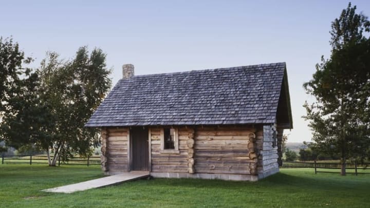 A replica of Laura Ingalls Wilder's log home in Pepin, Wisconsin