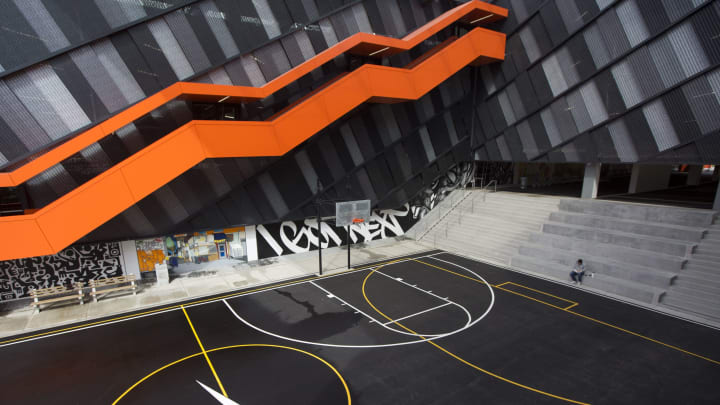 BEAVERTON, OR – MARCH 22: A basketball court is seen at the Nike headquarters on March 22, 2018 in Beaverton, Oregon. Nike, the world’s largest sports brand, reported better than anticipated earnings on Thursday, with revenues increasing to nearly $90 billion. This follows a spate of senior executives stepping down amid reports of sexist behavior including the president on Nike Brand, Trevor Edwards. (Photo by Natalie Behring/Getty Images)
