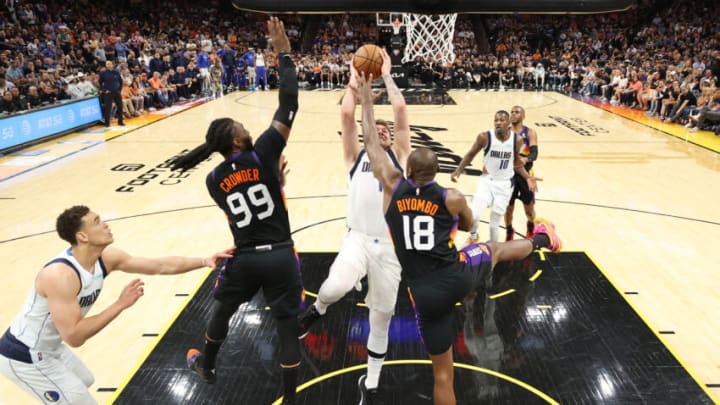 Bleacher Report's Zach Buckley pitched two members of the Phoenix Suns as two of the top three trade targets the Boston Celtics should pursue (Photo by Christian Petersen/Getty Images)