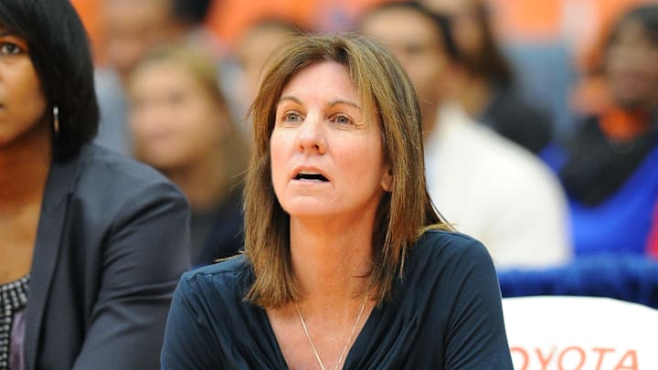 SYRACUSE, NY – JANUARY 11: Head coach Joanne Boyle of the Virginia Cavaliers