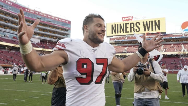 San Francisco 49ers defensive end Nick Bosa (97) Mandatory Credit: Stan Szeto-USA TODAY Sports