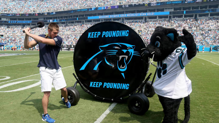 Carolina Panthers "Keep Pounding" drum