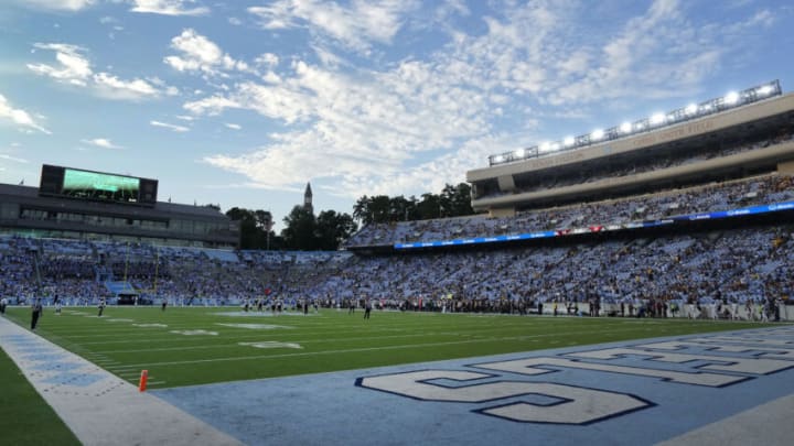 Sep 16, 2023; Chapel Hill, North Carolina, USA; An overall view of the stadium in the fourth quarter at Kenan Memorial Stadium. Mandatory Credit: Bob Donnan-USA TODAY Sports