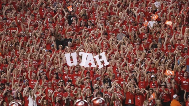 It was the fifth-largest crowd in Rice Eccles Stadium history on Saturday night. (Jeff Swinger-USA TODAY Sports)