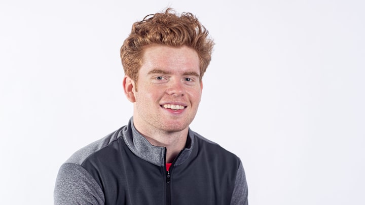 BUFFALO, NY – MAY 30: Cam York poses for a portrait at the 2019 NHL Scouting Combine on May 30, 2019 at the HarborCenter in Buffalo, New York. (Photo by Chase Agnello-Dean/NHLI via Getty Images)