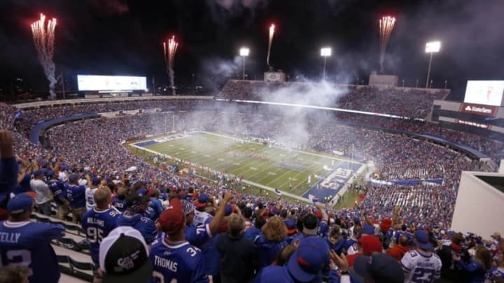 Sep 15, 2016; Orchard Park, NY, USA; A general view of New Era Field before a game between the Buffalo Bills and the New York Jets. Mandatory Credit: Timothy T. Ludwig-USA TODAY Sports