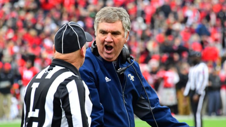 ATHENS, GA - NOVEMBER 24: Head Coach Paul Johnson of the Georgia Tech Yellow Jackets. (Photo by Scott Cunningham/Getty Images)