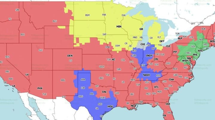 NFL coverage map 2019: TV schedule Week 15