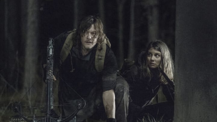 Lauren Cohan as Maggie Greene, Norman Reedus as Daryl Dixon - The Walking Dead _ Season 11, Episode 2 - Photo Credit: Josh Stringer/AMC
