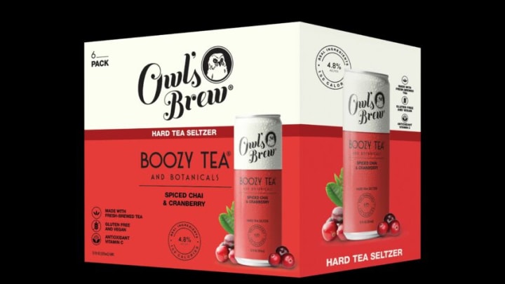 Owl’s Brew Spiced Chai and Cranberry Boozy Tea, photo provided by Owl's Brew