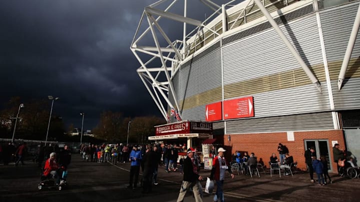 SOUTHAMPTON, ENGLAND - NOVEMBER 04: A general view from outside the stadium prior to the Premier League match between Southampton and Burnley at St Mary's Stadium on November 4, 2017 in Southampton, England. (Photo by Steve Bardens/Getty Images)