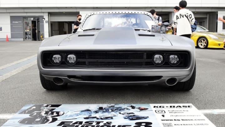 OYAMA, JAPAN - AUGUST 11: A general view of Fast & Furious 8 ICE BREAK Car is displayed during the FuelFest Japan at Fuji International Speedway on August 11, 2022 in Oyama, Shizuoka, Japan. (Photo by Jun Sato/WireImage)