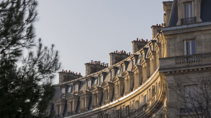 PARIS, FRANCE - DECEMBER 30: Apartments and rooftop on December 30, 2019 in Paris, France. Paris is the capital and most populous city of France. Since the 17th century, Paris has been one of Europe's major centres of finance, diplomacy, commerce, fashion, science and the arts. (Photo by Athanasios Gioumpasis/Getty Images)