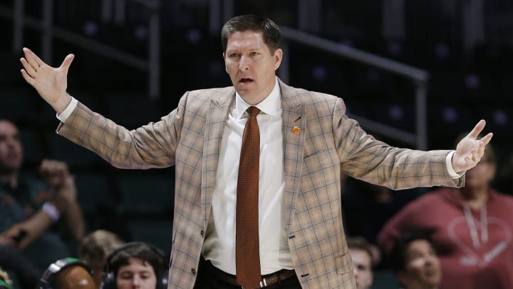 MIAMI, FLORIDA – FEBRUARY 13: Head coach Brad Brownell (Photo by Michael Reaves/Getty Images)