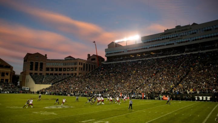 BOULDER, CO - NOVEMBER 19: A general view of the stadium as the Washington State Cougars drive against the Colorado Buffaloes at Folsom Field on November 19, 2016 in Boulder, Colorado. Colorado defeated Washington State 38-24. (Photo by Justin Edmonds/Getty Images)