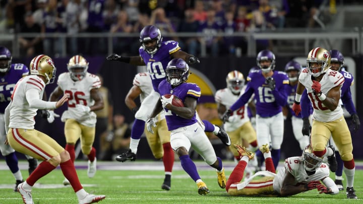 MINNEAPOLIS, MN – AUGUST 27: Jerick McKinnon (Photo by Hannah Foslien/Getty Images)